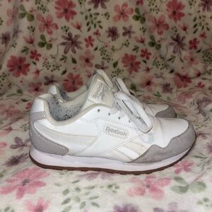 Reebok White and Gray Sneakers